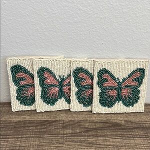 Butterfly Beaded Coasters